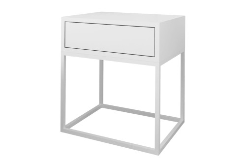 Szafka nocna LOFT II - biały mat / biały