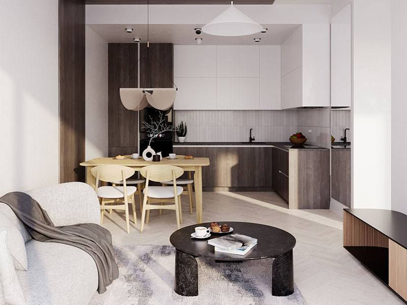 stół rozkładany drewniany artis 90x160/240 - fornir dębowy