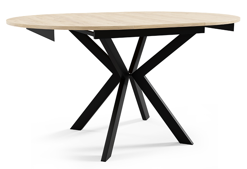 stół okrągły oslo - rozłożony