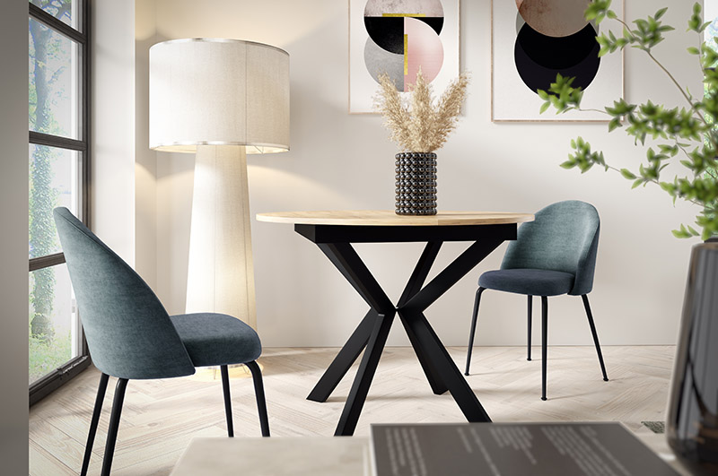 stół okrągły oslo