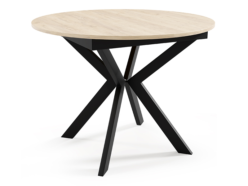 stół okrągły oslo - dąb craft złoty