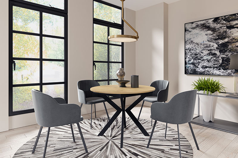 stół okrągły oslo - dąb lancelot