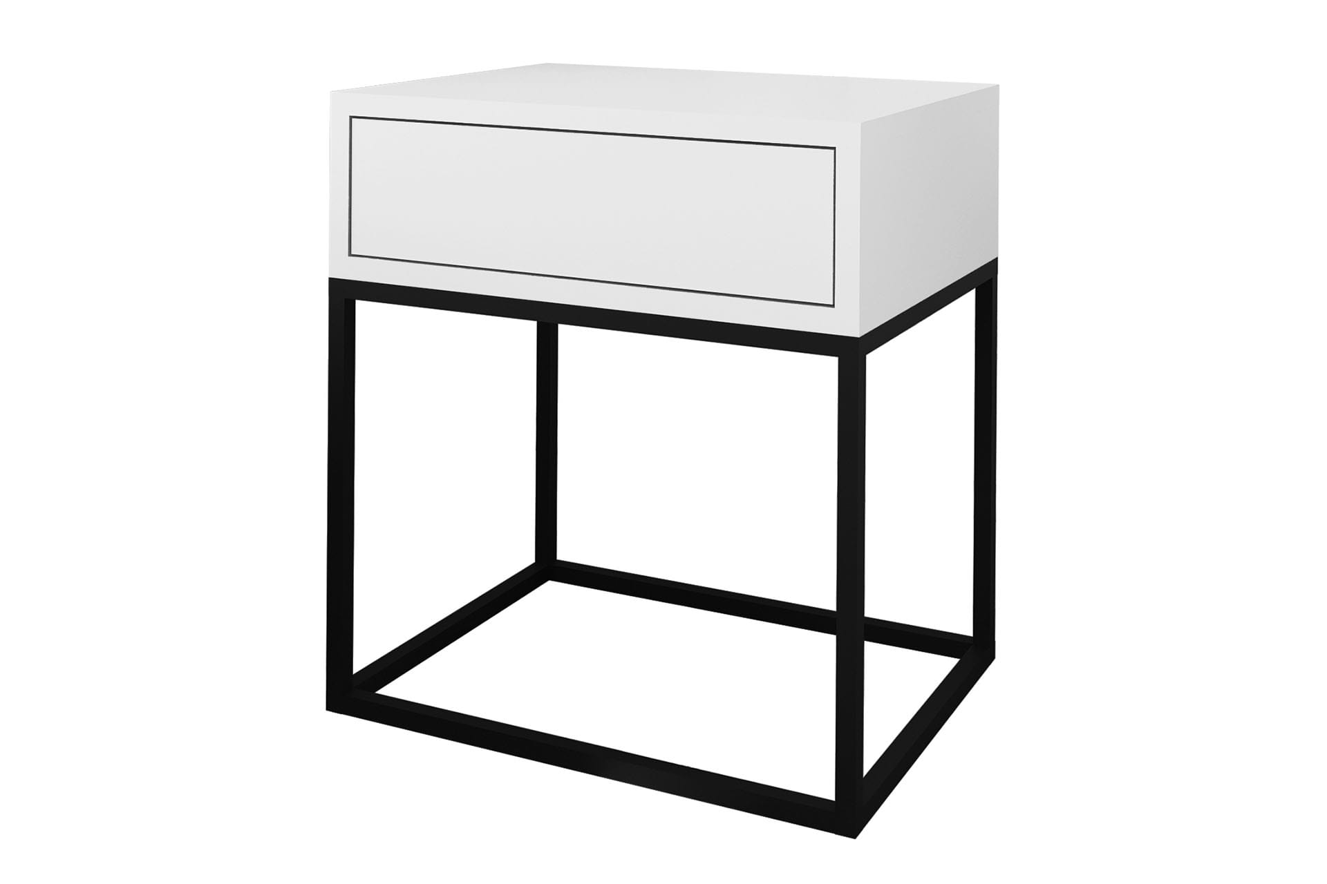szafka-nocna-loft-II-bialy-mat-czarny-stelaz.jpg